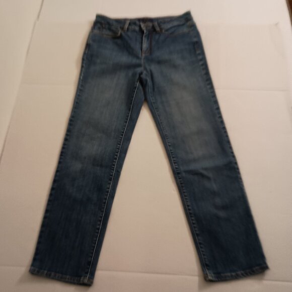 2 Pairs Talbots Classic Heritage Medium Wash Straight Leg Jeans Women’s Size 6 - Picture 9 of 16